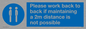 MP6033: Please work back to back if maintaining 2m distance is not possible