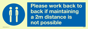 MP6033: Please work back to back if maintaining 2m distance is not possible