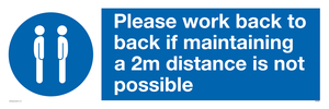MP6033: Please work back to back if maintaining 2m distance is not possible