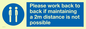 MP6033: Please work back to back if maintaining 2m distance is not possible