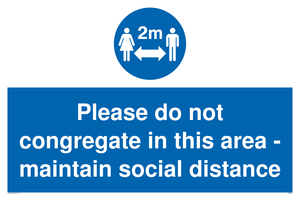 MP6035: Please do not congregate in this area - maintain social distance
