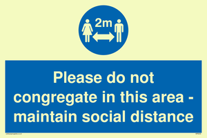 MP6035: Please do not congregate in this area - maintain social distance