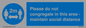 MP6035: Please do not congregate in this area - maintain social distance