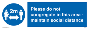 MP6035: Please do not congregate in this area - maintain social distance
