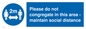 MP6035: Please do not congregate in this area - maintain social distance