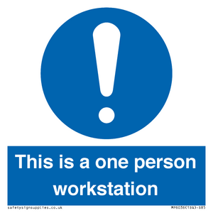 MP6036: This is a one person workstation