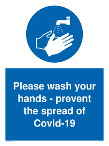 MP6039: Please wash your hands - prevent the spread of Covid-19