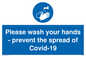 MP6039: Please wash your hands - prevent the spread of Covid-19