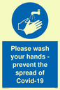 MP6039: Please wash your hands - prevent the spread of Covid-19