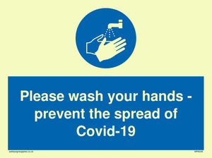 MP6039: Please wash your hands - prevent the spread of Covid-19
