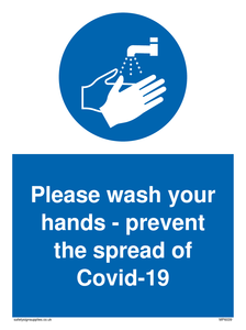 MP6039: Please wash your hands - prevent the spread of Covid-19