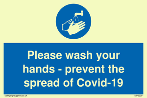 MP6039: Please wash your hands - prevent the spread of Covid-19
