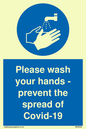 MP6039: Please wash your hands - prevent the spread of Covid-19
