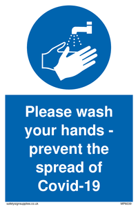 MP6039: Please wash your hands - prevent the spread of Covid-19