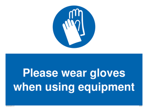MP6046: Please wear gloves when using equipment