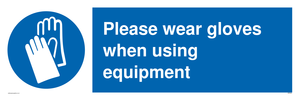 MP6046: Please wear gloves when using equipment