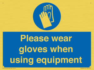 MP6046: Please wear gloves when using equipment