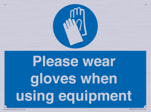 MP6046: Please wear gloves when using equipment