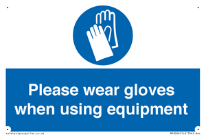 MP6046: Please wear gloves when using equipment