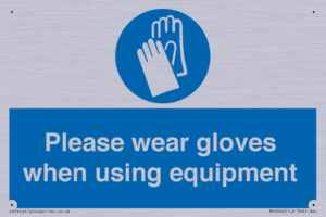 MP6046: Please wear gloves when using equipment