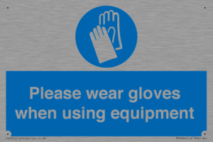 MP6046: Please wear gloves when using equipment