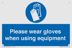 MP6046: Please wear gloves when using equipment