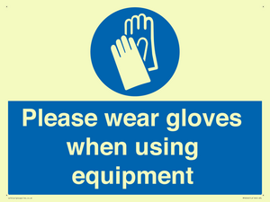 MP6046: Please wear gloves when using equipment