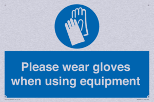 MP6046: Please wear gloves when using equipment