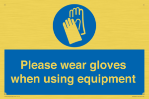 MP6046: Please wear gloves when using equipment