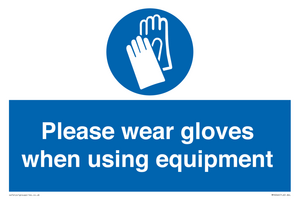 MP6046: Please wear gloves when using equipment