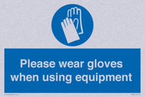 MP6046: Please wear gloves when using equipment