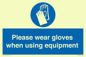 MP6046: Please wear gloves when using equipment