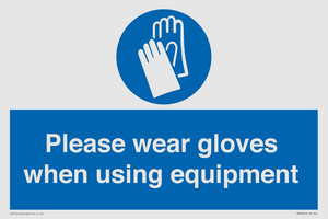 MP6046: Please wear gloves when using equipment