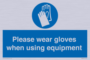MP6046: Please wear gloves when using equipment