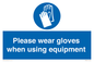 MP6046: Please wear gloves when using equipment
