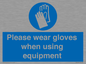 MP6046: Please wear gloves when using equipment