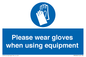 MP6046: Please wear gloves when using equipment