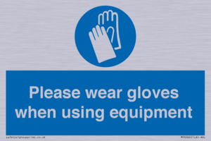 MP6046: Please wear gloves when using equipment