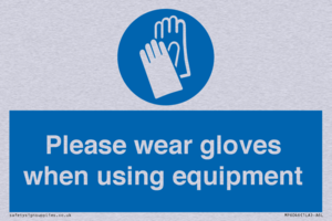 MP6046: Please wear gloves when using equipment