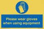 MP6046: Please wear gloves when using equipment