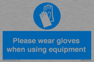 MP6046: Please wear gloves when using equipment