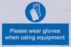MP6046: Please wear gloves when using equipment