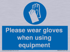 MP6046: Please wear gloves when using equipment