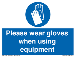 MP6046: Please wear gloves when using equipment