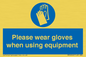 MP6046: Please wear gloves when using equipment