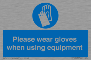 MP6046: Please wear gloves when using equipment
