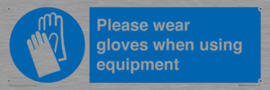MP6046: Please wear gloves when using equipment