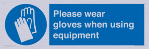 MP6046: Please wear gloves when using equipment