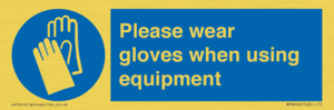 MP6046: Please wear gloves when using equipment