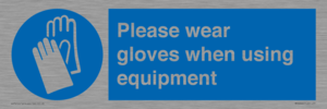 MP6046: Please wear gloves when using equipment